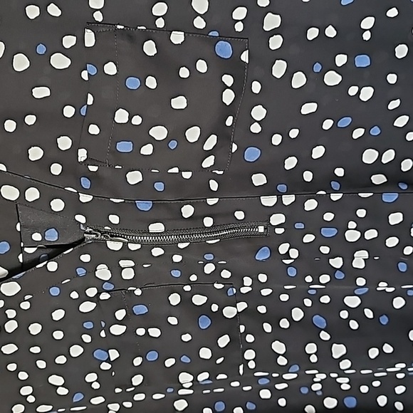 Torrid Office zip front dolman polka dota blouse size 0X - Picture 5 of 8